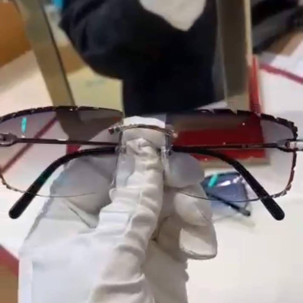 Cartier Glasses Custom Diamond - Picture 4 of 5